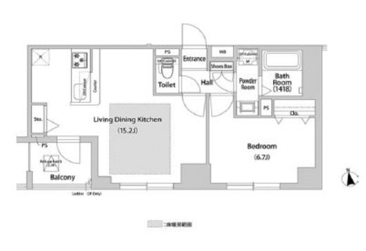 BLESS西巣鴨 207 間取り図