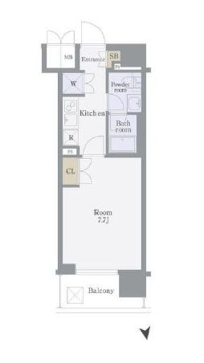 セジョリ御茶ノ水2 4階 間取り図
