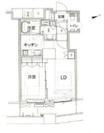 ザ・パークハウス西新宿タワー60 6階 間取り図