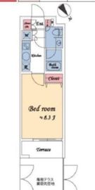 パレステュディオ中目黒 1階 間取り図