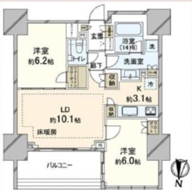 宮益坂ビルディングザ・渋谷レジデンス 7階 間取り図