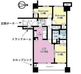 プレイス白金ブライトレジデンス 13階 間取り図