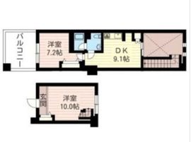 レジデンスシャルマン月島 844 間取り図