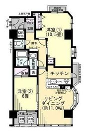 ライオンズマンション麻布十番南 3階 間取り図