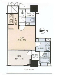 品川タワーフェイス 11階 間取り図