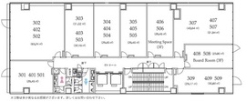 クロスオフィス渋谷 505 間取り図