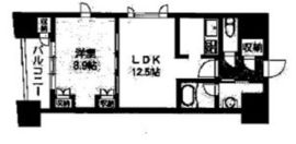 エスティメゾン銀座 809 間取り図