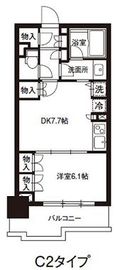 レジディア御茶ノ水 504 間取り図