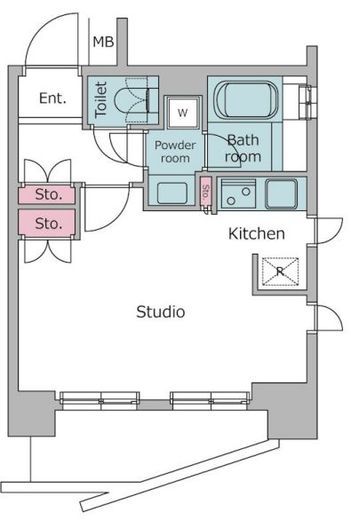 レジディア御茶ノ水 601 間取り図