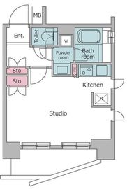 レジディア御茶ノ水 601 間取り図