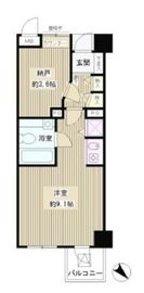 レジディア六本木檜町公園 210 間取り図