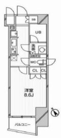 デュオステージ後楽園 1402 間取り図