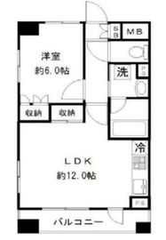 ロータス神楽坂 12階 間取り図