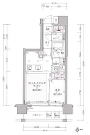 クリオラベルヴィ新御徒町 6階 間取り図