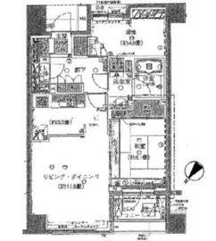 ハウスコート築地 6階 間取り図