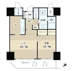 トレステージ目黒 407 間取り図