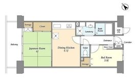 プラザ勝どき 326 間取り図