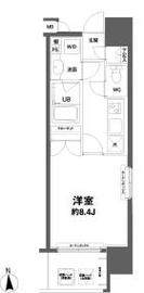 コンフォリア新宿御苑1 1104 間取り図