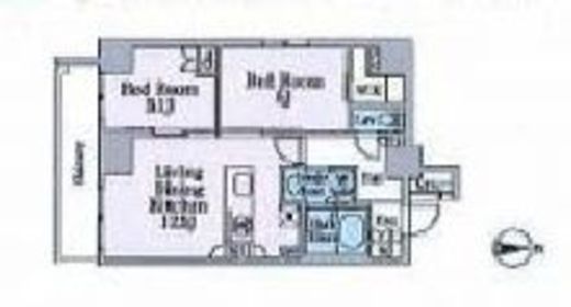 クレストコート目白新坂レジデンス 302 間取り図