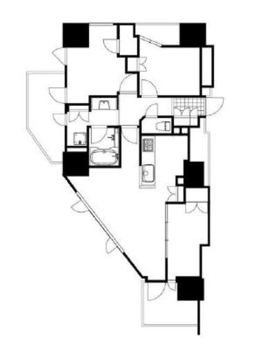 プラウド恵比寿ディアージュ 7階 間取り図