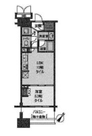 晴海テラス 6階 間取り図