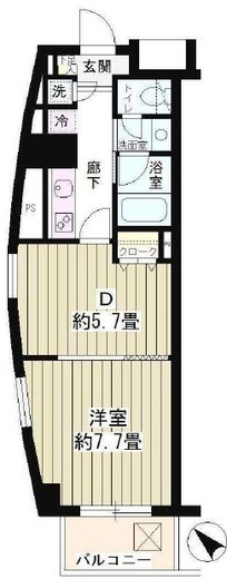 エステージ六義園 201 間取り図