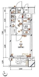 ガリシア銀座イースト 4階 間取り図