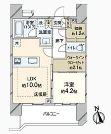 ヴァースクレイシア秋葉原イースト 13階 間取り図