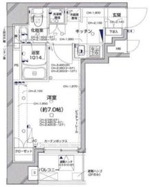グラーサ銀座イースト 7階 間取り図