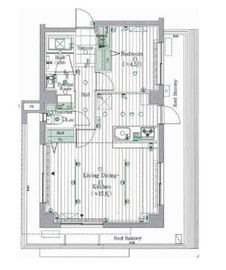 リノグランデ白金台 3階 間取り図