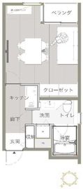 JP-BASE渋谷松濤 203 間取り図