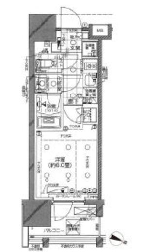 ピアース渋谷ウエスト 4階 間取り図