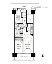 プラウドシティ池袋本町 2階 間取り図