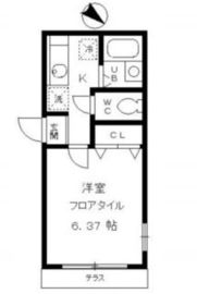 モデュロール五反田 104 間取り図