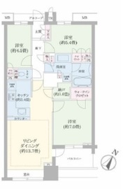 ブリリアマーレ有明 9階 間取り図