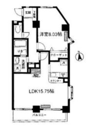 ブルーガーデン小石川 5階 間取り図