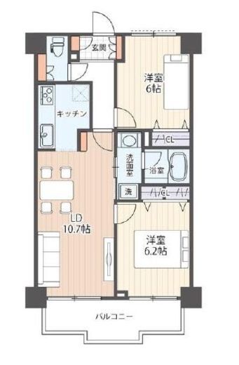 グランパレス南麻布仙台坂 407 間取り図