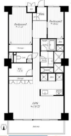 広尾マンション 7階 間取り図