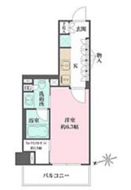 ザ・パークワンズ山吹神楽坂 6階 間取り図
