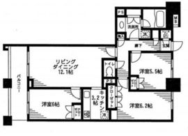 レジディア日本橋馬喰町 1402 間取り図