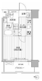 コスモグランス南品川 306 間取り図