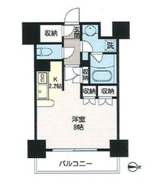 エコロジー大井町レジデンス 203 間取り図