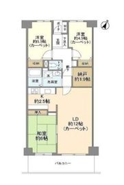 月島ホームズ 8階 間取り図