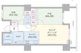 豊洲シエルタワー 33階 間取り図