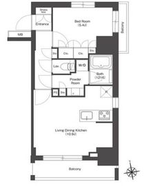 HF八広レジデンス 401 間取り図