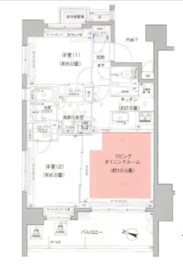 アジールコフレ新中野 2階 間取り図