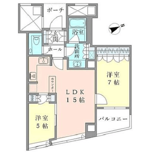 品川Vタワー タワー棟 4階 間取り図