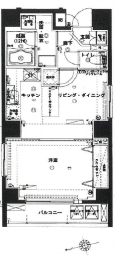 ハーモニーレジデンス浅草 2階 間取り図
