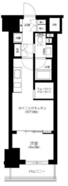 ザ・パークワンズ渋谷本町 13階 間取り図