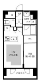 ピアース渋谷ウエスト 12階 間取り図